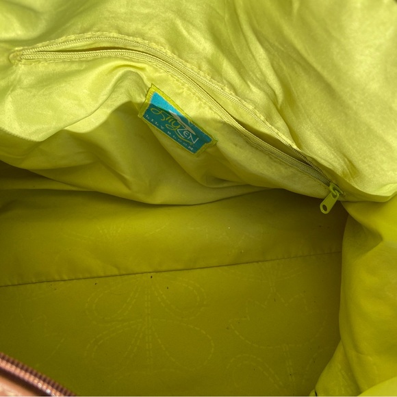 Lily Zen Lily Bloom Owl overnight duffle bag travel carryall - Picture 6 of 9